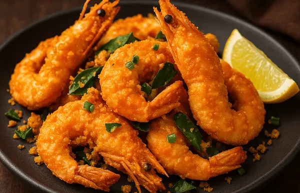 Các món tôm, mực, lợn, món trẻ em